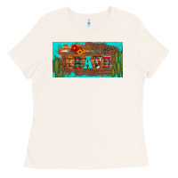 Bone brave turquoise leopard cactus and floral arrow licanse plate Ladies Tee - Artiststas