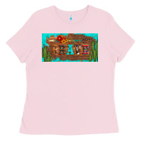 Bubblegum Pink brave turquoise leopard cactus and floral arrow licanse plate Ladies Tee - Artiststas