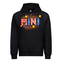 Black usa mini  leopard background Urban Hoodie - AdoDesignShop