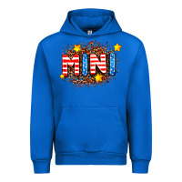 Cobalt usa mini  leopard background Urban Hoodie - AdoDesignShop