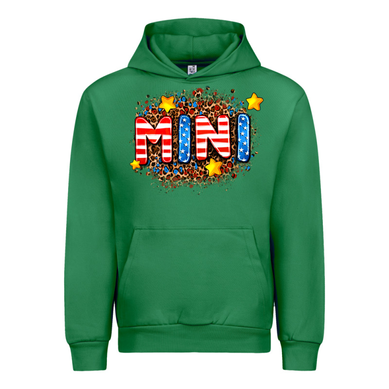 Usa Mini  Leopard Background Urban Hoodie by AdoDesignShop | Teevron