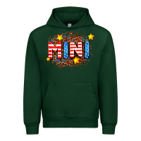 Foreset Green usa mini  leopard background Urban Hoodie - AdoDesignShop