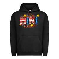Pigment Black usa mini  leopard background Urban Hoodie - AdoDesignShop