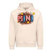 Sandshell usa mini  leopard background Urban Hoodie - AdoDesignShop