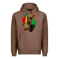 Chestnut free ish since 1865 black man Premium Hoodie - HRA Design Shop