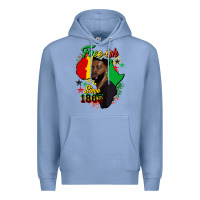 Colony Blue free ish since 1865 black man Premium Hoodie - HRA Design Shop