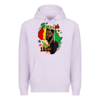 Lilac free ish since 1865 black man Premium Hoodie - HRA Design Shop