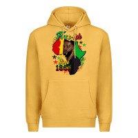 Mustard free ish since 1865 black man Premium Hoodie - HRA Design Shop