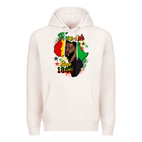 Pale Pink free ish since 1865 black man Premium Hoodie - HRA Design Shop