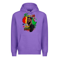 Purple free ish since 1865 black man Premium Hoodie - HRA Design Shop