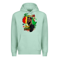 Seafoam free ish since 1865 black man Premium Hoodie - HRA Design Shop