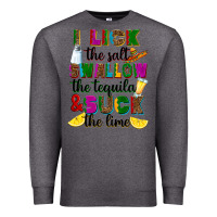 Charcoal Heather I lick the salt swallow the tequila Premium Sweatshirt - RanaPortraitStore
