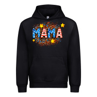 Black usa Mama  leopard background Urban Hoodie - AdoDesignShop