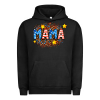 Pigment Black usa Mama  leopard background Urban Hoodie - AdoDesignShop
