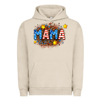 Pigment French Oak usa Mama  leopard background Urban Hoodie - AdoDesignShop
