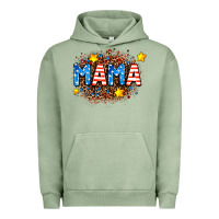 Pigment Oil Green usa Mama  leopard background Urban Hoodie - AdoDesignShop
