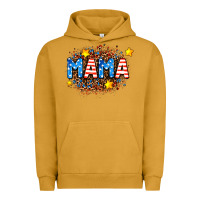 Pigment Peanut Butter usa Mama  leopard background Urban Hoodie - AdoDesignShop