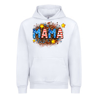 White usa Mama  leopard background Urban Hoodie - AdoDesignShop