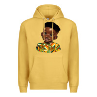 Antique Gold black boy Premium Hoodie - HRA Design Shop