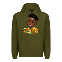 Army Green black boy Premium Hoodie - HRA Design Shop