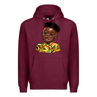 Burgundy black boy Premium Hoodie - HRA Design Shop