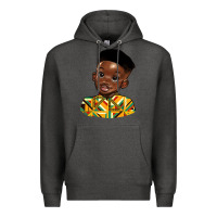 Charcoal Heather black boy Premium Hoodie - HRA Design Shop