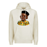Oatmeal Heather black boy Premium Hoodie - HRA Design Shop