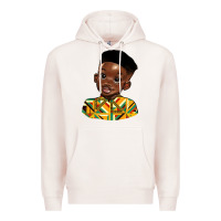Pale Pink black boy Premium Hoodie - HRA Design Shop