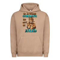 Pigment Burro be strong and courageous Urban Hoodie - JahusDesignShop