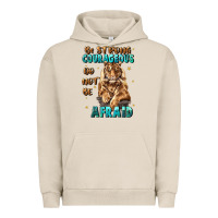 Pigment French Oak be strong and courageous Urban Hoodie - JahusDesignShop