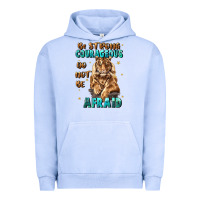 Pigment Grape Ice be strong and courageous Urban Hoodie - JahusDesignShop