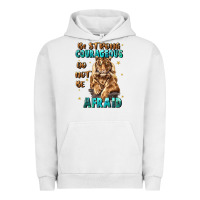 Pigment Lunar Rock be strong and courageous Urban Hoodie - JahusDesignShop