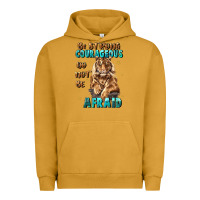 Pigment Peanut Butter be strong and courageous Urban Hoodie - JahusDesignShop