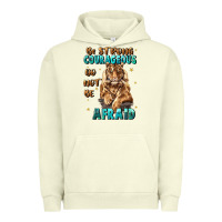 Pigment Pistachio be strong and courageous Urban Hoodie - JahusDesignShop