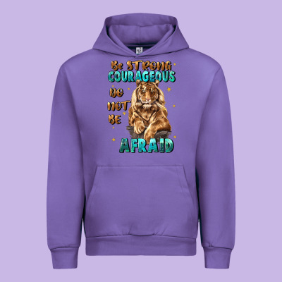 Be Strong And Courageous Urban Hoodie Designed By Jahusdesignshop