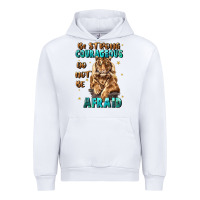 White be strong and courageous Urban Hoodie - JahusDesignShop