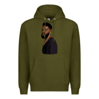Army Green african men Premium Hoodie - HRA Design Shop