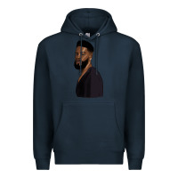 Navy african men Premium Hoodie - HRA Design Shop