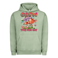Pigment Oil Green grow your own way Urban Hoodie - JahusDesignShop