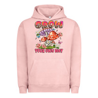 Pigment Salmon grow your own way Urban Hoodie - JahusDesignShop