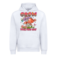 White grow your own way Urban Hoodie - JahusDesignShop
