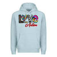 Blue Mist love autism Premium Hoodie - CowhideDigitalArt
