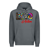 Rock love autism Premium Hoodie - CowhideDigitalArt