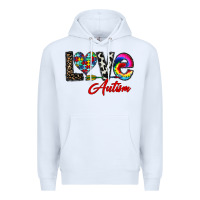 White love autism Premium Hoodie - CowhideDigitalArt