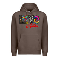 Coffee love autism Premium Hoodie - CowhideDigitalArt
