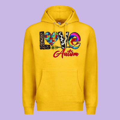 Love Autism Premium Hoodie Designed By Cowhidedigitalart