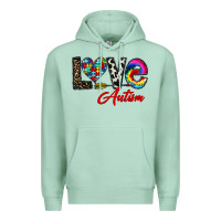 Seafoam love autism Premium Hoodie - CowhideDigitalArt