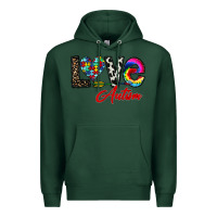 Sports Green love autism Premium Hoodie - CowhideDigitalArt