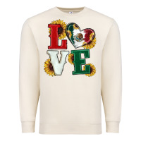 Sandshell Mexican Flag With Sunflowers Love Premium Sweatshirt - RanaPortraitStore