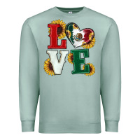 Seafoam Mexican Flag With Sunflowers Love Premium Sweatshirt - RanaPortraitStore
